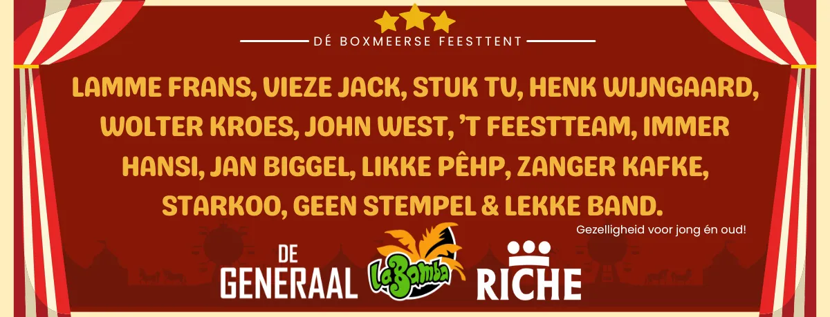 Carnaval in Dé Boxmeerse Feesttent 2026