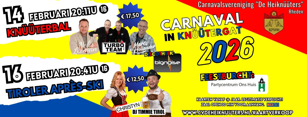 Carnaval in Knüütergat 2026