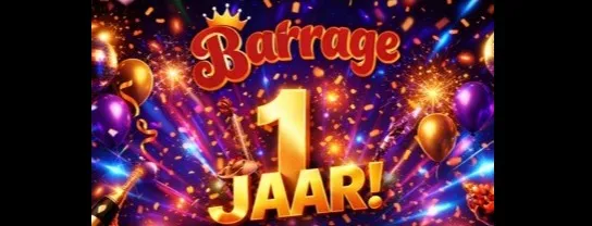Barrage 1 jaar - 90's till now hits night